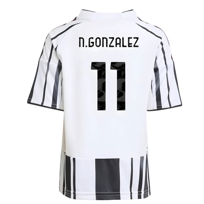2025-2026 Juventus Home Mini Kit (N.Gonzalez 11)