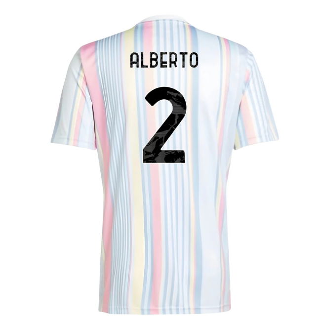 2025-2026 Juventus Pre-Match Shirt (White) (Alberto 2)
