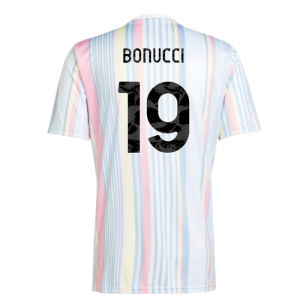 2025-2026 Juventus Pre-Match Shirt (White) (Bonucci 19)