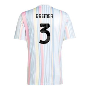 2025-2026 Juventus Pre-Match Shirt (White) (Bremer 3)