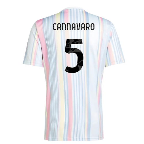 2025-2026 Juventus Pre-Match Shirt (White) (Cannavaro 5)