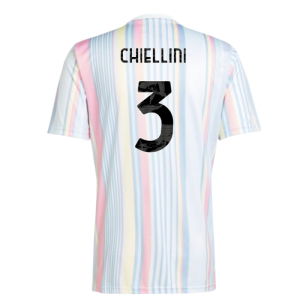 2025-2026 Juventus Pre-Match Shirt (White) (Chiellini 3)