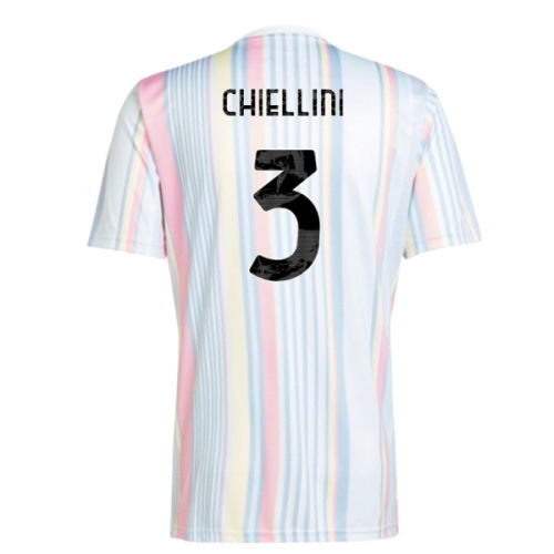2025-2026 Juventus Pre-Match Shirt (White) (Chiellini 3)