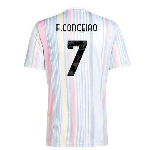 2025-2026 Juventus Pre-Match Shirt (White) (F.Conceiao 7)