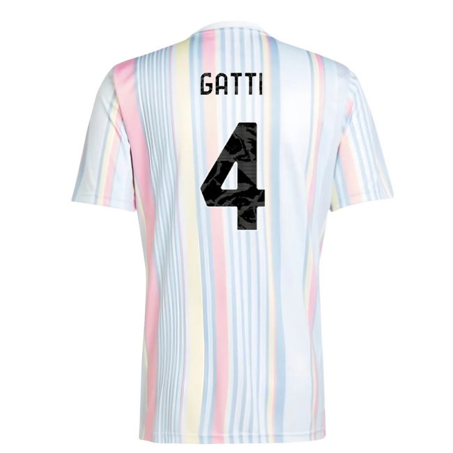 2025-2026 Juventus Pre-Match Shirt (White) (Gatti 4)