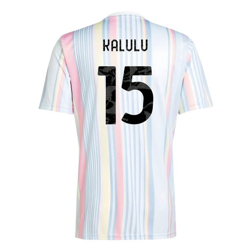 2025-2026 Juventus Pre-Match Shirt (White) (Kalulu 15)