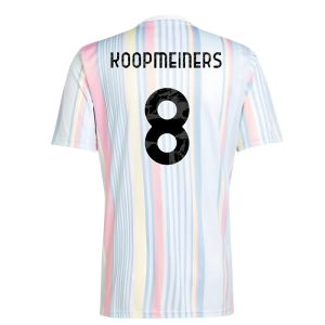 2025-2026 Juventus Pre-Match Shirt (White) (Koopmeiners 8)