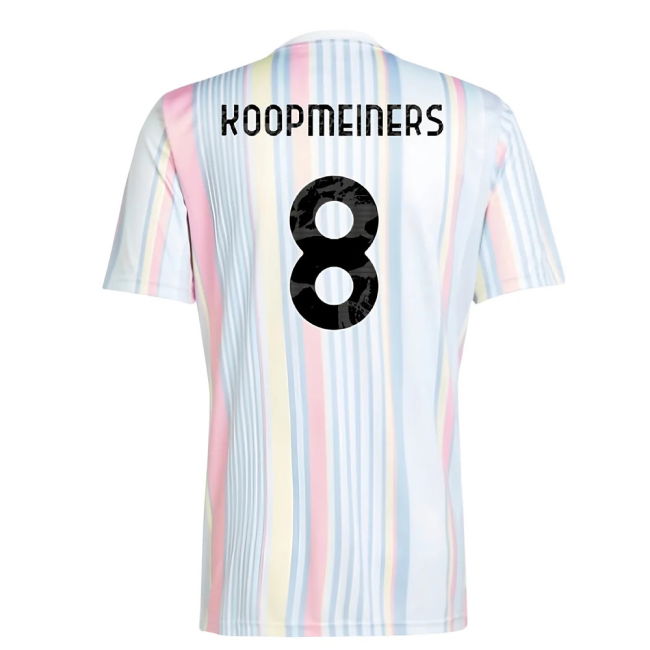 2025-2026 Juventus Pre-Match Shirt (White) (Koopmeiners 8)