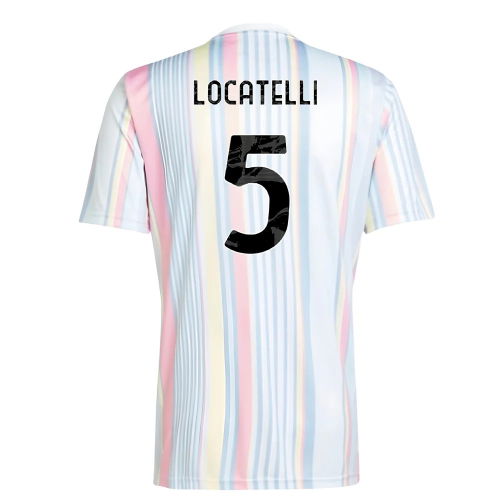 2025-2026 Juventus Pre-Match Shirt (White) (Locatelli 5)