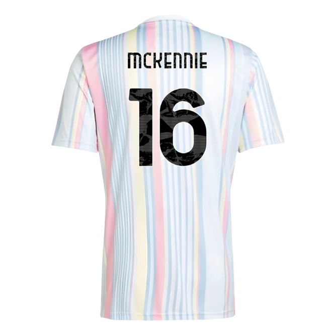2025-2026 Juventus Pre-Match Shirt (White) (McKennie 16)