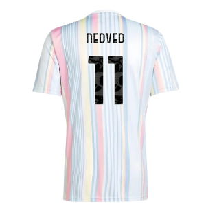 2025-2026 Juventus Pre-Match Shirt (White) (Nedved 11)