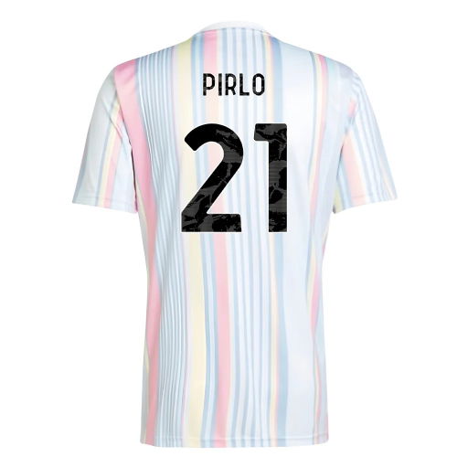 2025-2026 Juventus Pre-Match Shirt (White) (Pirlo 21)