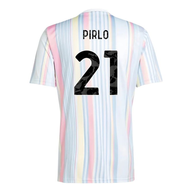 2025-2026 Juventus Pre-Match Shirt (White) (Pirlo 21)