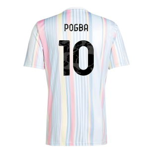 2025-2026 Juventus Pre-Match Shirt (White) (Pogba 10)