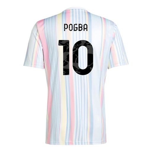 2025-2026 Juventus Pre-Match Shirt (White) (Pogba 10)