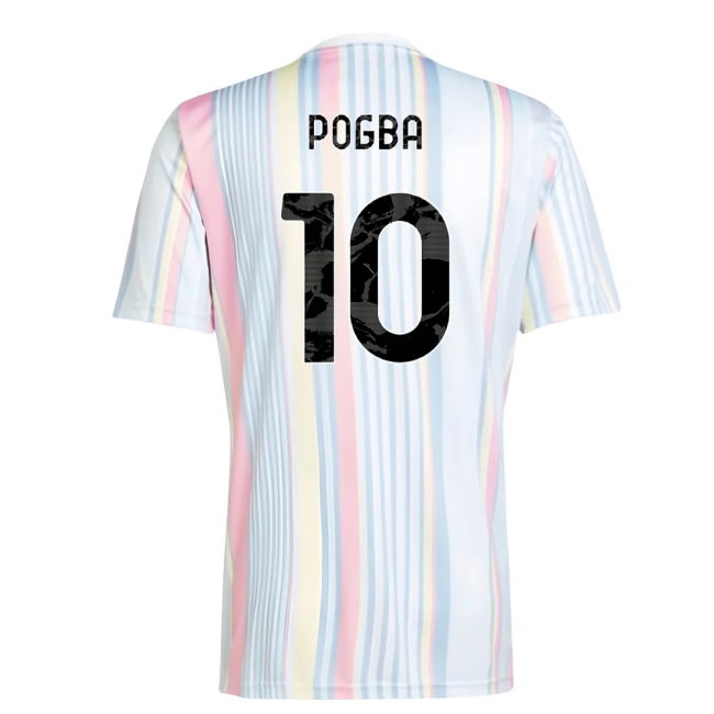 2025-2026 Juventus Pre-Match Shirt (White) (Pogba 10)