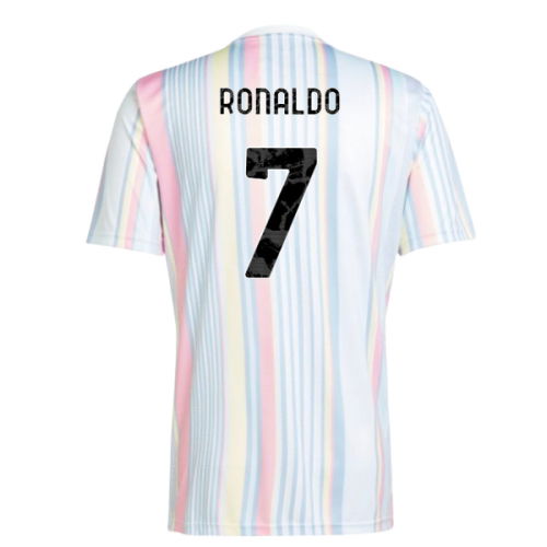 2025-2026 Juventus Pre-Match Shirt (White) (Ronaldo 7)