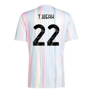 2025-2026 Juventus Pre-Match Shirt (White) (T.Weah 22)