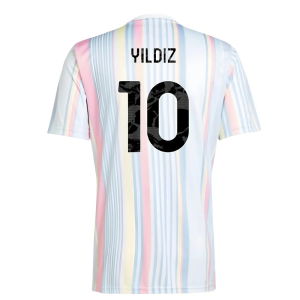 2025-2026 Juventus Pre-Match Shirt (White) (Yildiz 10)