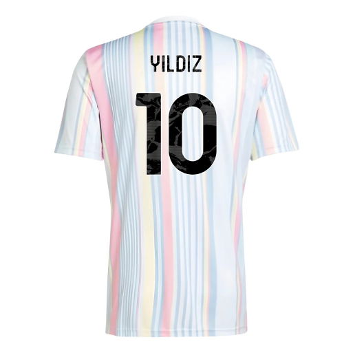 2025-2026 Juventus Pre-Match Shirt (White) (Yildiz 10)