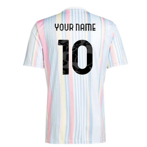 2025-2026 Juventus Pre-Match Shirt (White) (Your Name)