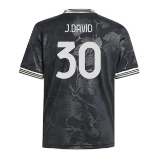 2025-2026 Juventus Third Shirt (Kids) (J.David 30)
