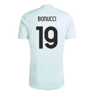 2025-2026 Juventus Training Jersey (Semi Flash Aqua) (Bonucci 19)