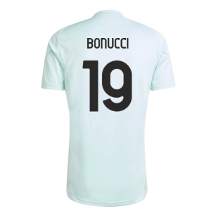 2025-2026 Juventus Training Jersey (Semi Flash Aqua) (Bonucci 19)