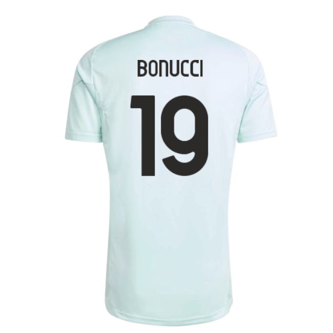 2025-2026 Juventus Training Jersey (Semi Flash Aqua) (Bonucci 19)