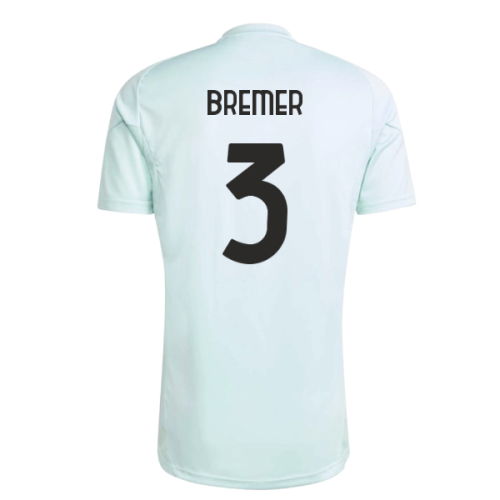 2025-2026 Juventus Training Jersey (Semi Flash Aqua) (Bremer 3)