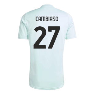 2025-2026 Juventus Training Jersey (Semi Flash Aqua) (Cambiaso 27)