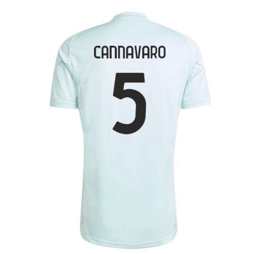 2025-2026 Juventus Training Jersey (Semi Flash Aqua) (Cannavaro 5)