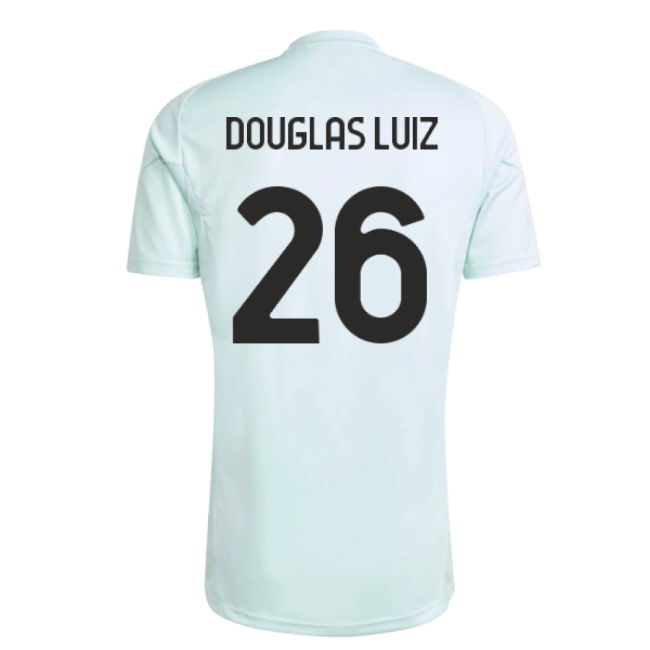 2025-2026 Juventus Training Jersey (Semi Flash Aqua) (Douglas Luiz 26)