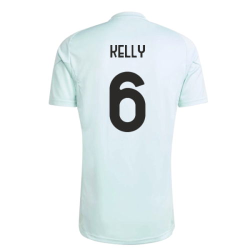 2025-2026 Juventus Training Jersey (Semi Flash Aqua) (Kelly 6) 2025-2026 Juventus Training Jersey (Semi Flash Aqua) (Kelly 6)