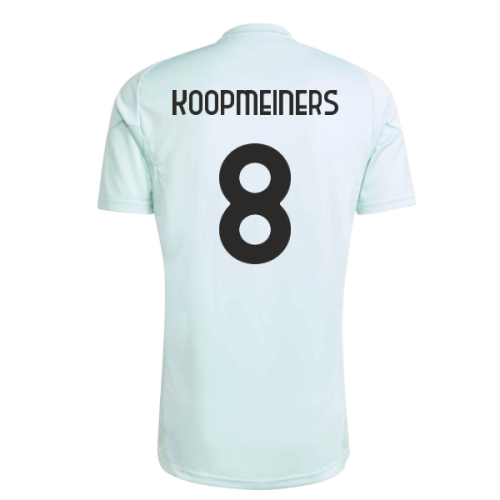 2025-2026 Juventus Training Jersey (Semi Flash Aqua) (Koopmeiners 8)