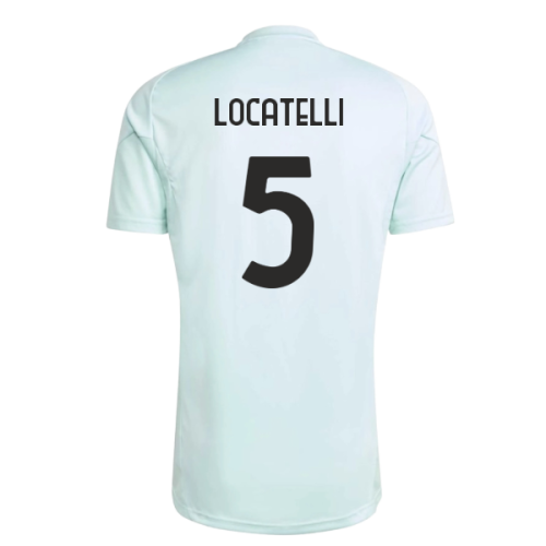 2025-2026 Juventus Training Jersey (Semi Flash Aqua) (Locatelli 5)