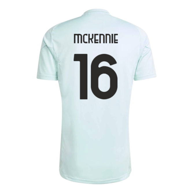 2025-2026 Juventus Training Jersey (Semi Flash Aqua) (McKennie 16)