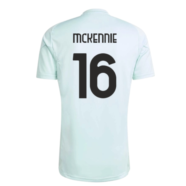 2025-2026 Juventus Training Jersey (Semi Flash Aqua) (McKennie 16)