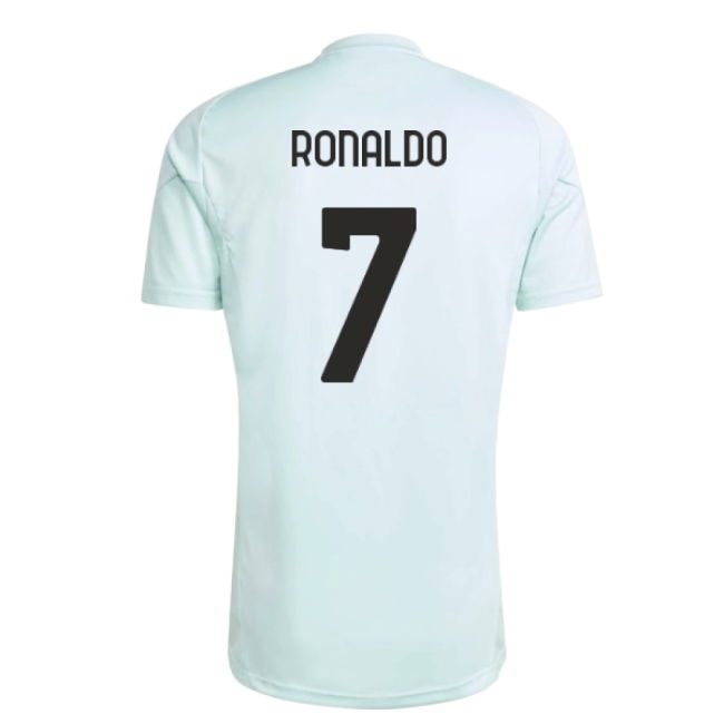 2025-2026 Juventus Training Jersey (Semi Flash Aqua) (Ronaldo 7)