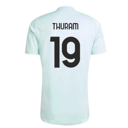2025-2026 Juventus Training Jersey (Semi Flash Aqua) (Thuram 19) 2025-2026 Juventus Training Jersey (Semi Flash Aqua) (Thuram 19)