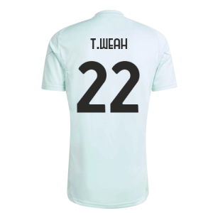 2025-2026 Juventus Training Jersey (Semi Flash Aqua) (T.Weah 22)