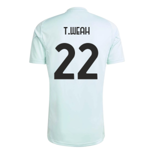 2025-2026 Juventus Training Jersey (Semi Flash Aqua) (T.Weah 22)