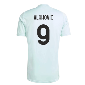 2025-2026 Juventus Training Jersey (Semi Flash Aqua) (Vlahovic 9)