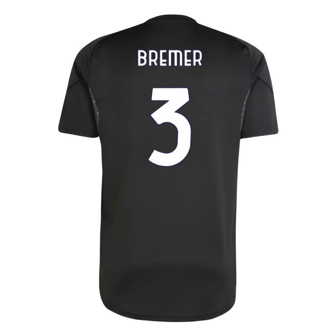 2025-2026 Juventus Training Shirt (Black) (Bremer 3)