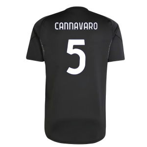 2025-2026 Juventus Training Shirt (Black) (Cannavaro 5)