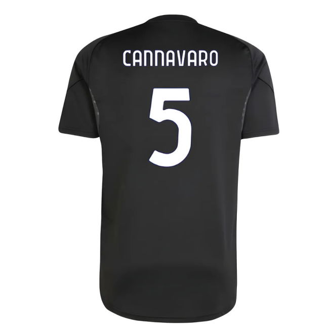 2025-2026 Juventus Training Shirt (Black) (Cannavaro 5)
