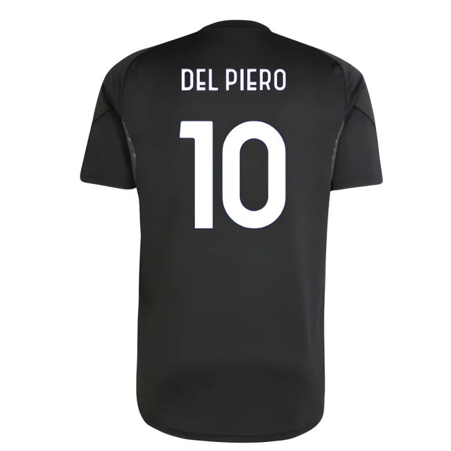 2025-2026 Juventus Training Shirt (Black) (Del Piero 10)