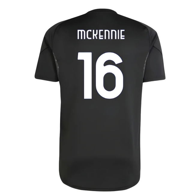 2025-2026 Juventus Training Shirt (Black) (McKennie 16)