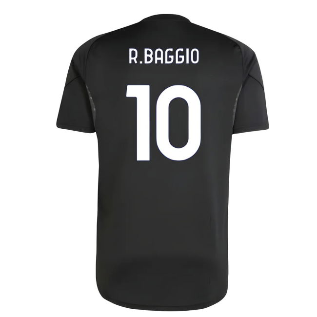 2025-2026 Juventus Training Shirt (Black) (R.Baggio 10)