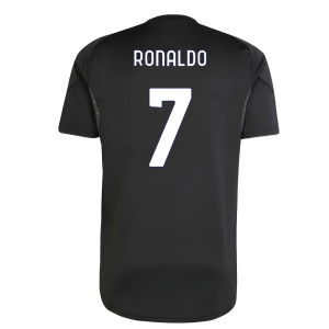 2025-2026 Juventus Training Shirt (Black) (Ronaldo 7)